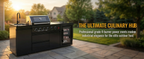 4-Burner 72000 BTU Deluxe Stainless Steel Propane Gas Outdoor Kitchen