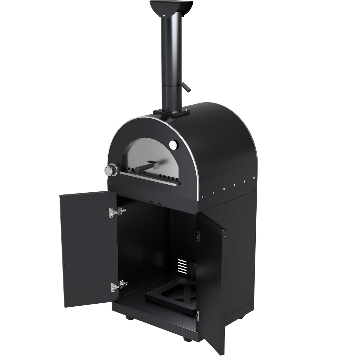 Black 128-Inch Double Stainless Steel Gas Outdoor Kitchen