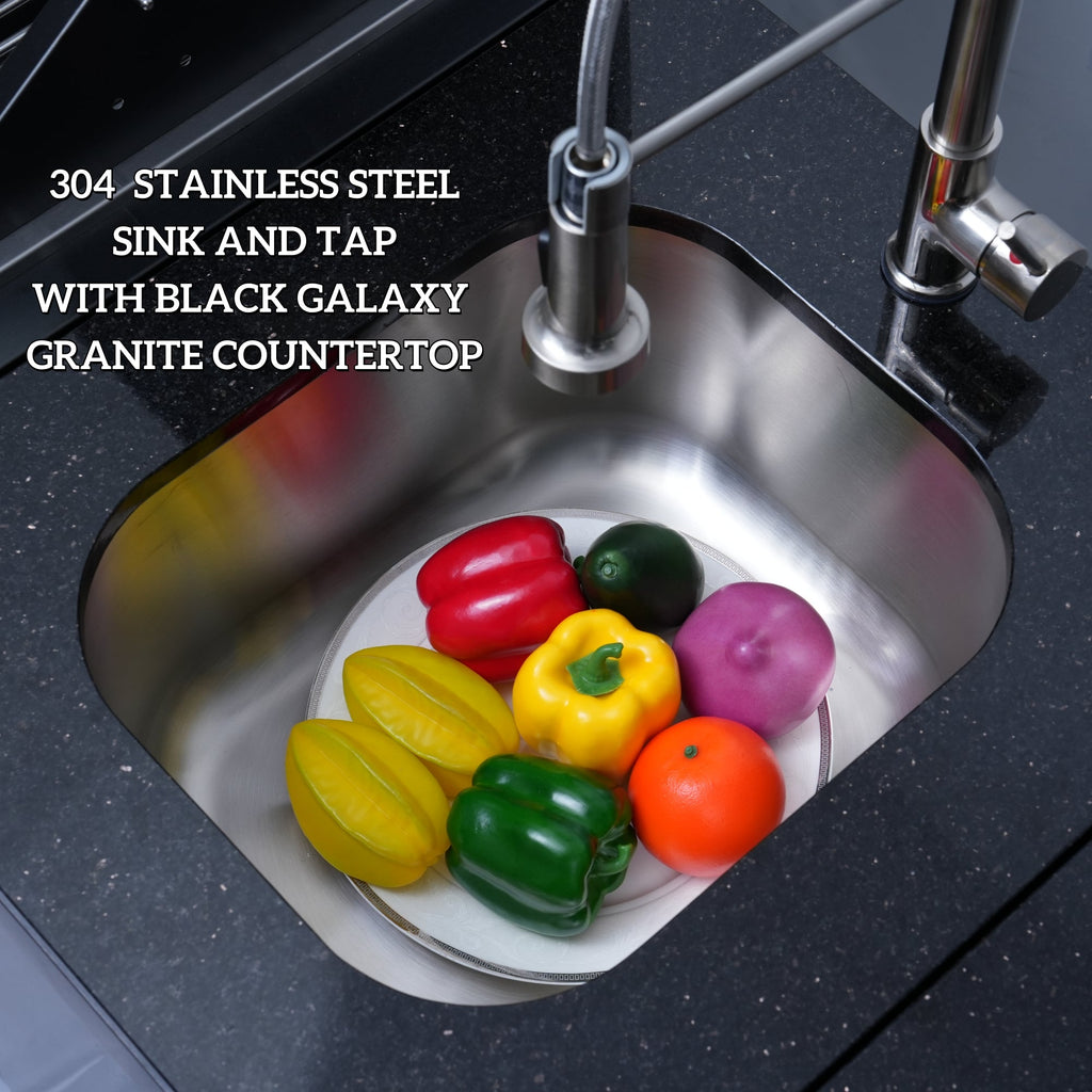 Black 128-Inch Double Stainless Steel Gas Outdoor Kitchen
